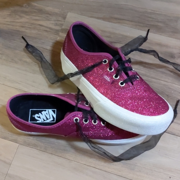 pink sparkly vans